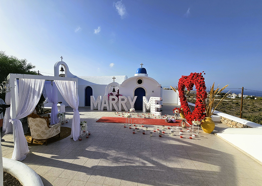 santorini proposal packages